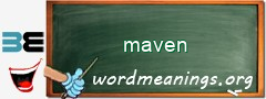 WordMeaning blackboard for maven